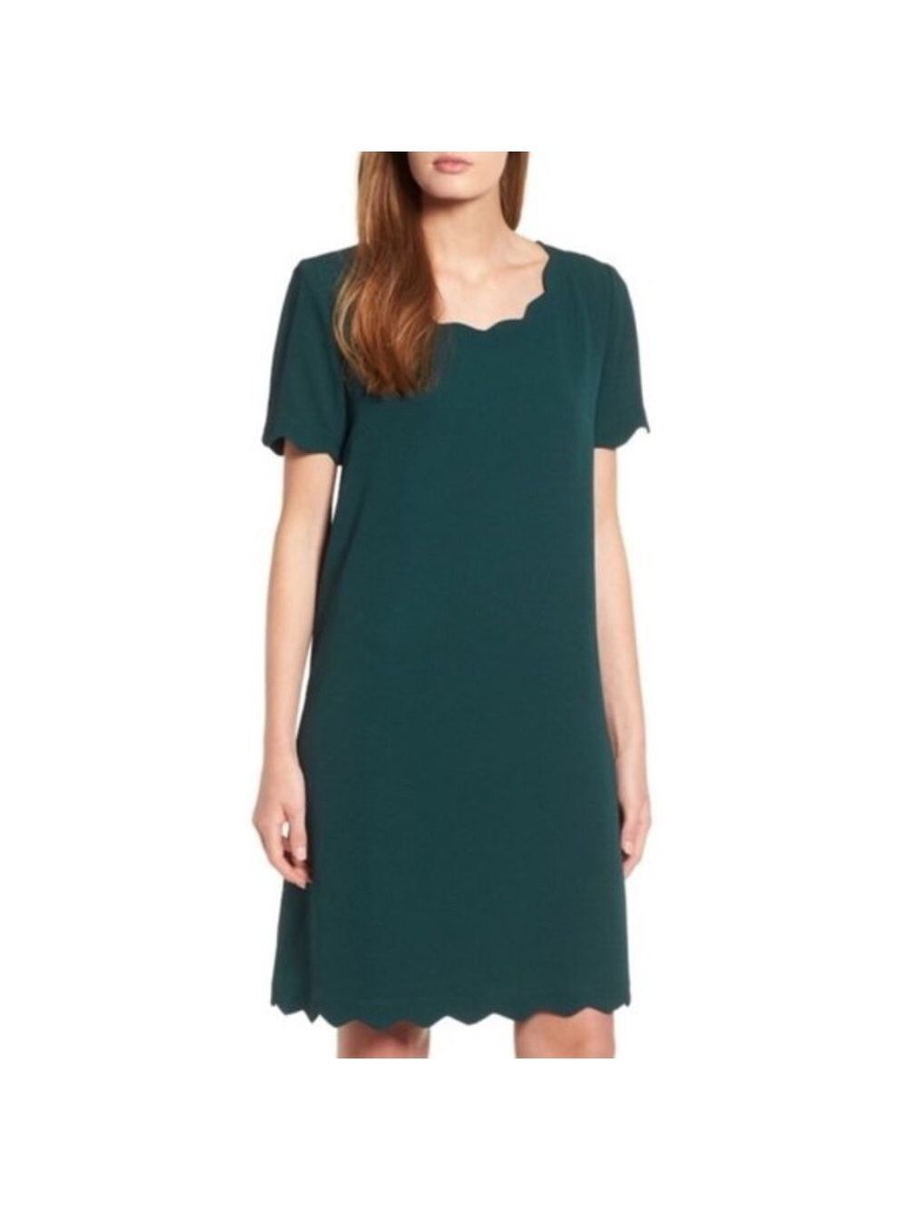 Everleigh Scallop Shift Dress